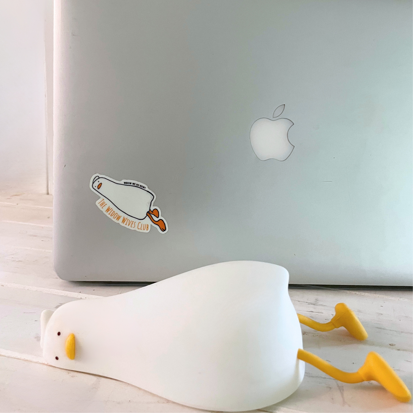 Widow Wives Club Glow in the Dark Duck Sticker