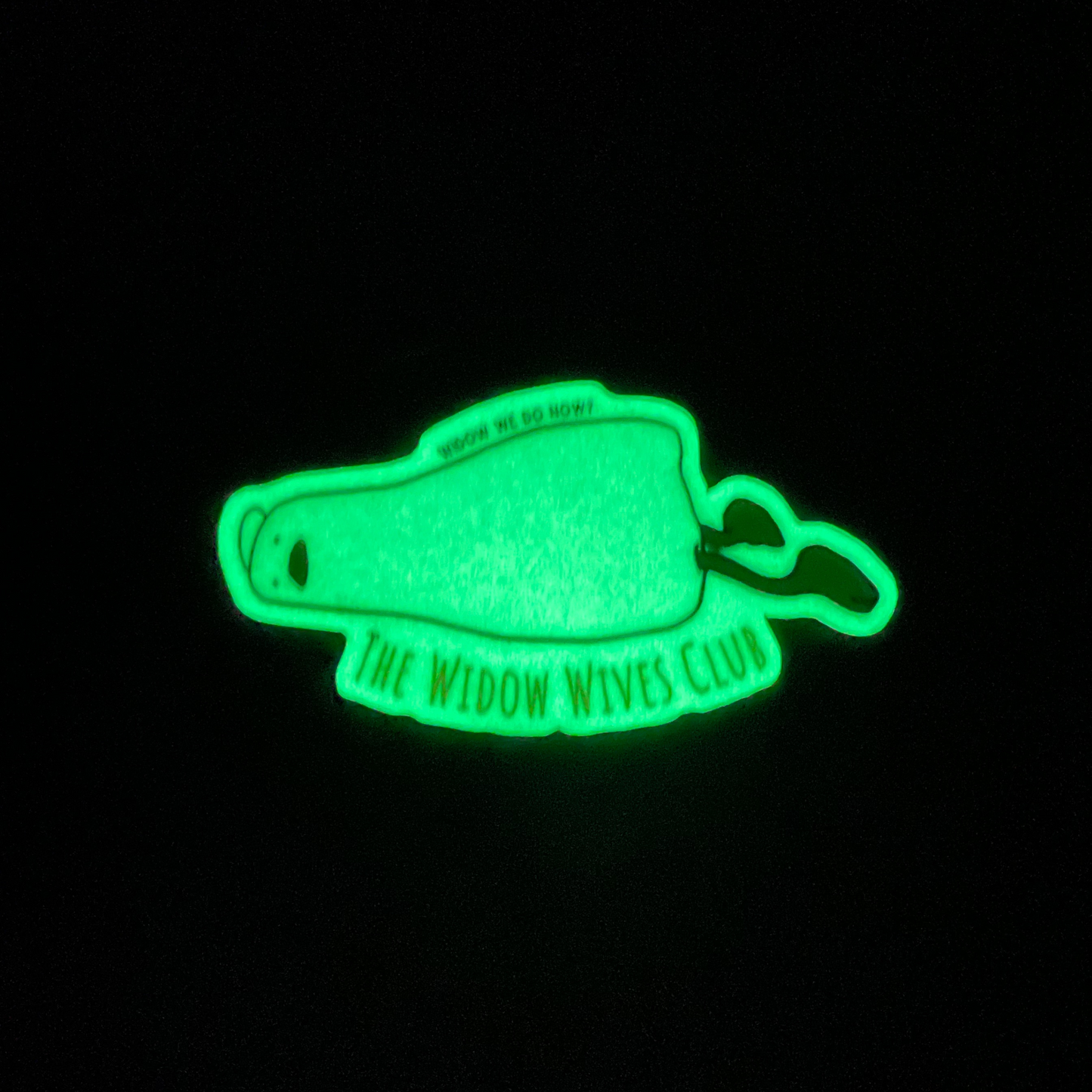 Widow Wives Club Glow in the Dark Duck Sticker
