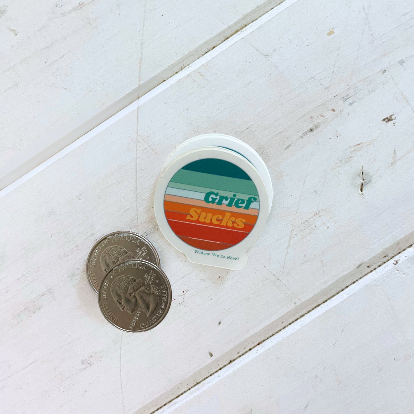 Grief Sucks Sticker