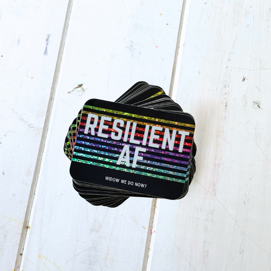 Resilient AF Sparkly Sticker