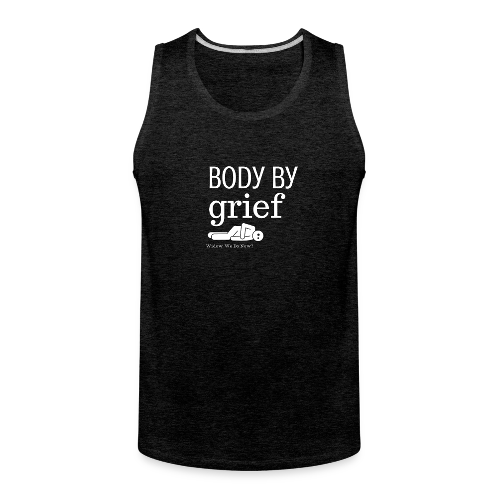 Body By Grief Tank - charcoal grey