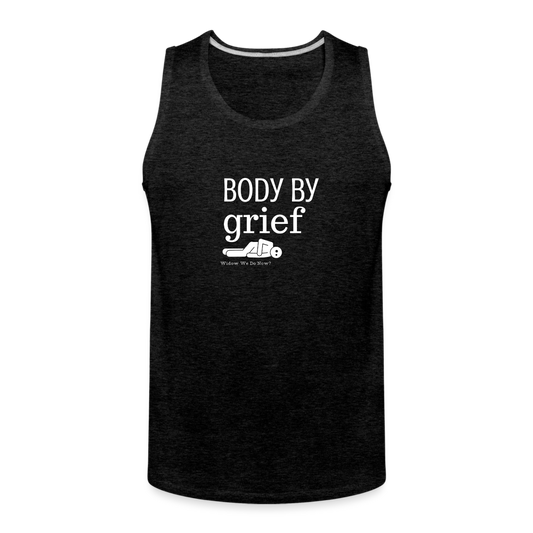 Body By Grief Tank - charcoal grey