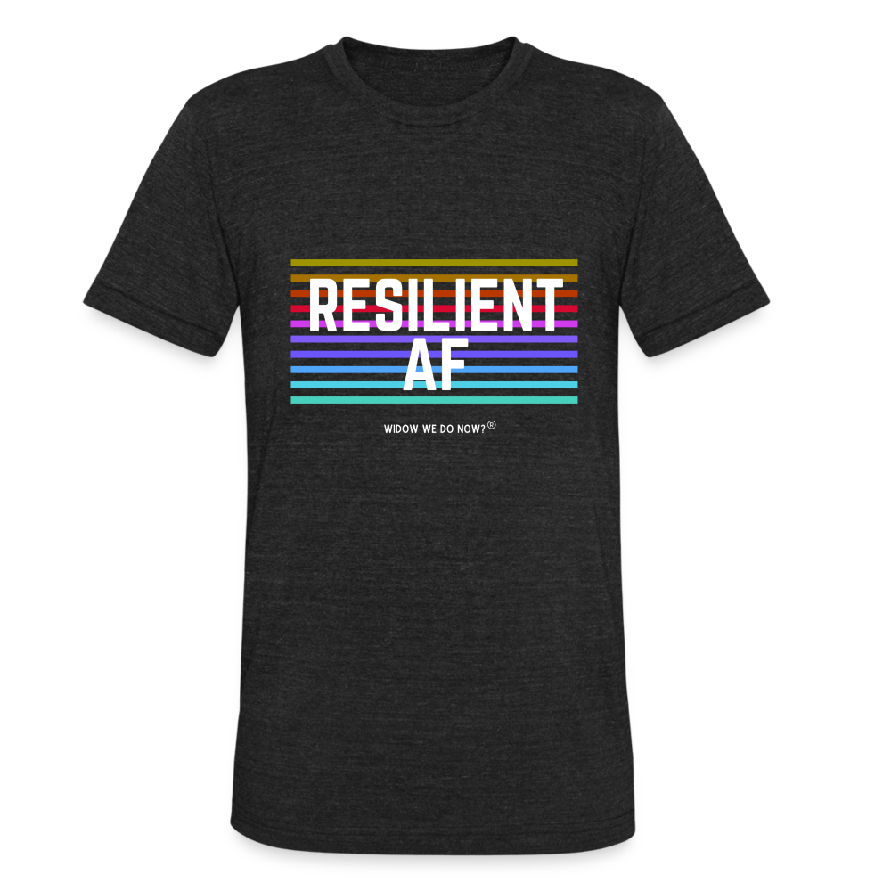 Unisex Tri-Blend T-Shirt Resilient AF - heather black