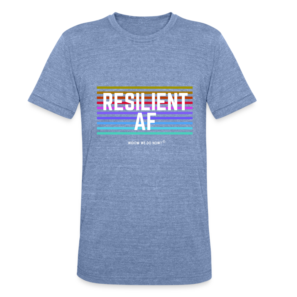 Unisex Tri-Blend T-Shirt Resilient AF - heather blue