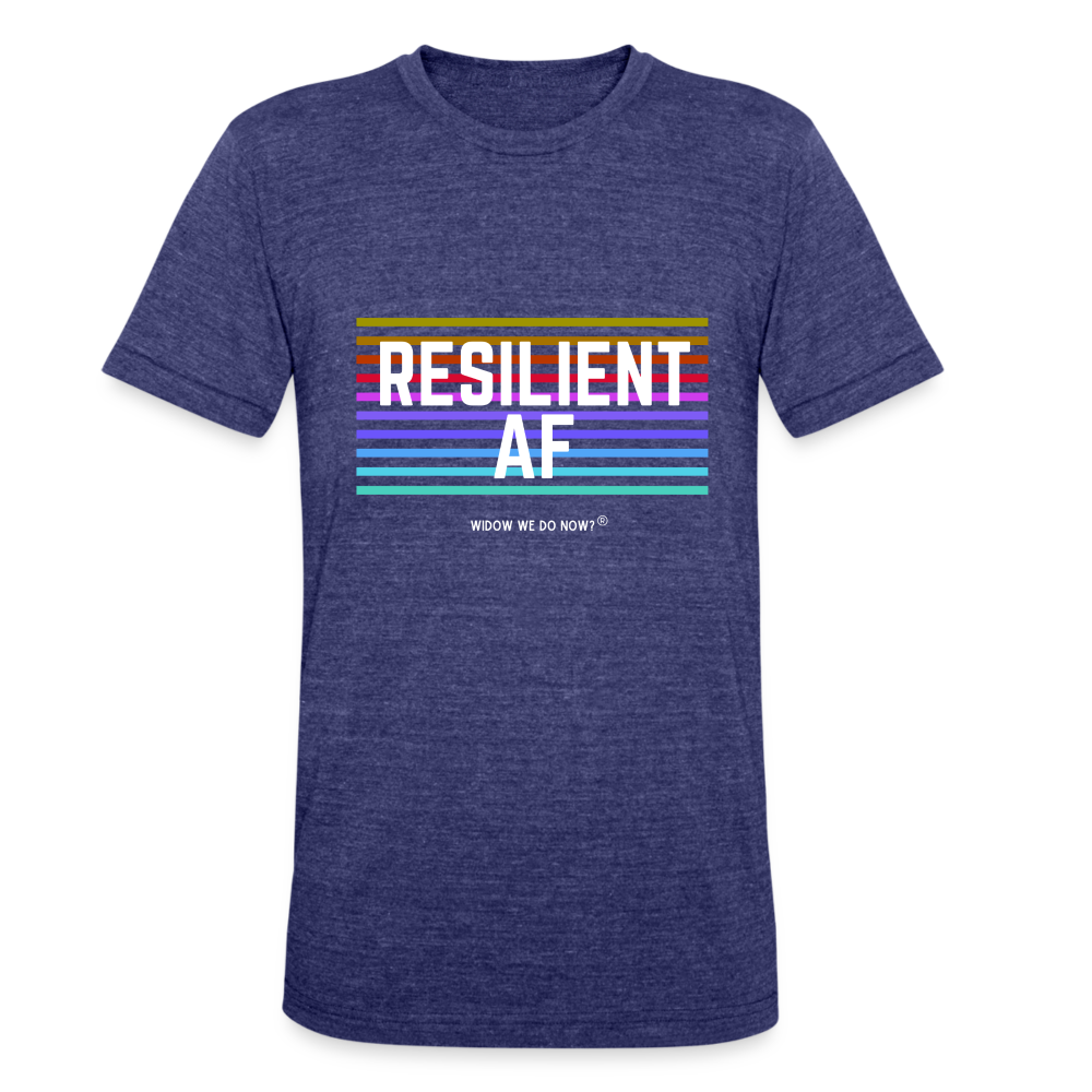 Unisex Tri-Blend T-Shirt Resilient AF - heather indigo